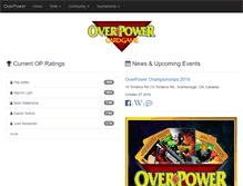 Tablet Screenshot of overpower.ca